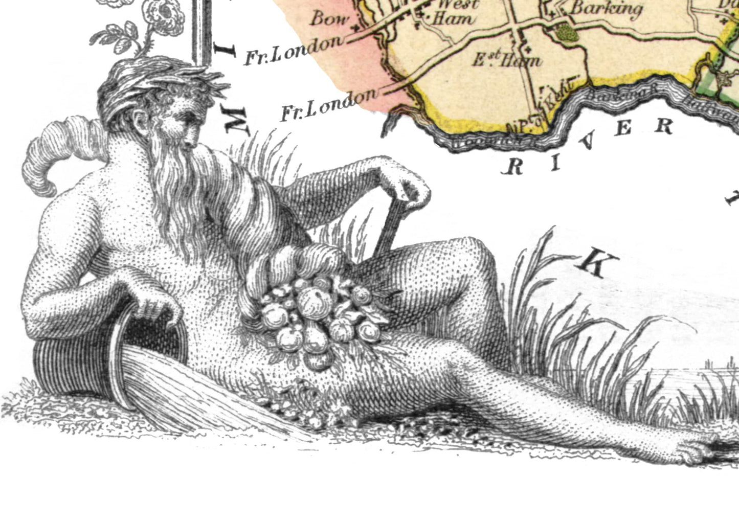 ESSEX 1837 - Reproduction vintage County Map by Thomas Moule