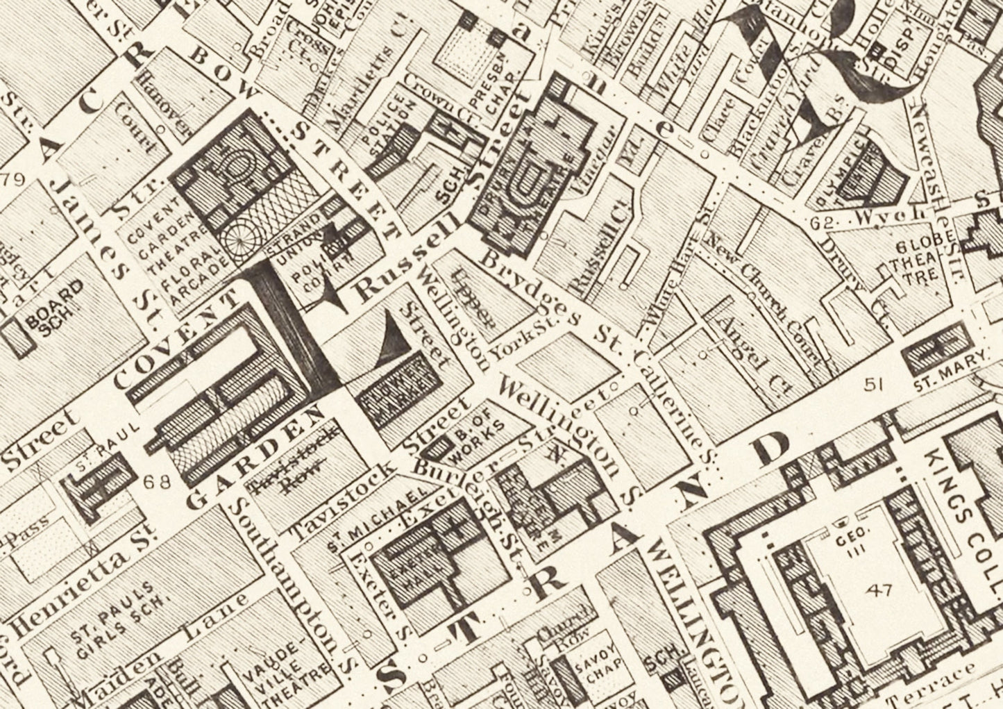 Old LONDON map 1877 Mayfair Westminster Marylebone Hyde Park Sheet 10
