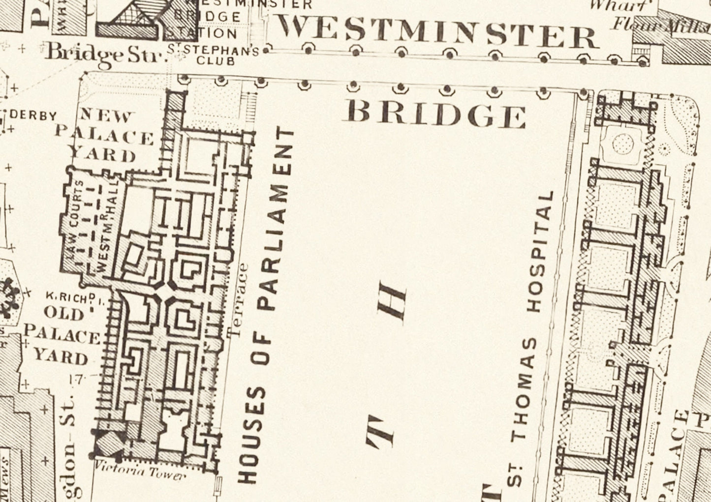 Old LONDON map 1877 Mayfair Westminster Marylebone Hyde Park Sheet 10