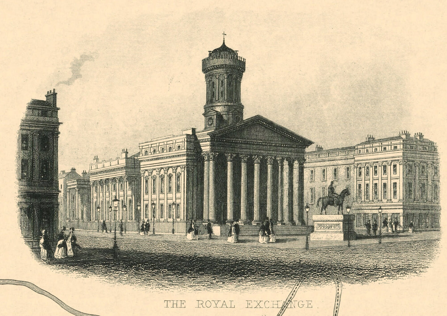 GLASGOW map 1854 by John Rapkin, Superb quality reproduction