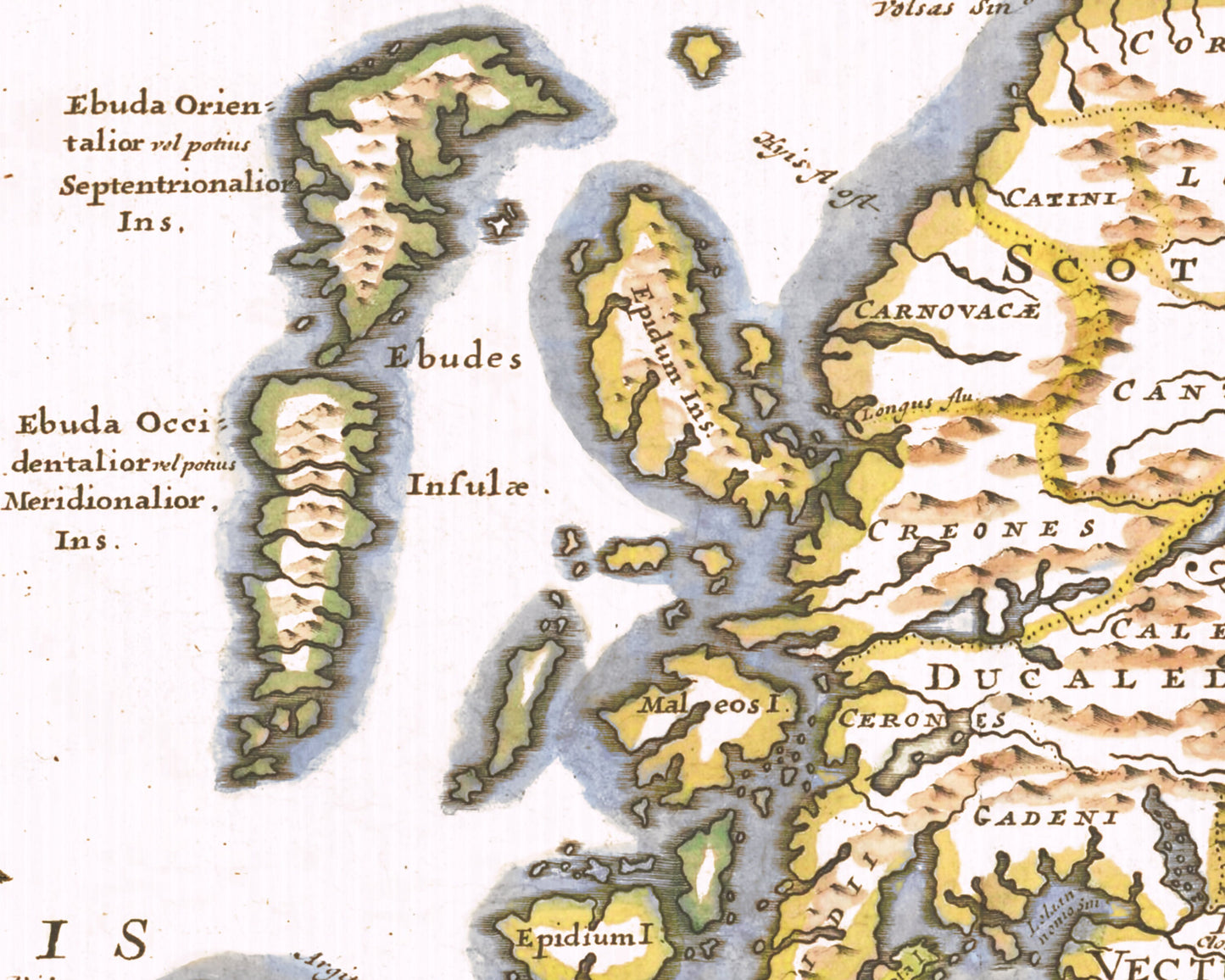 Stunning ROMAN BRITAIN Map Robert Morden 1695 Britannia Romana