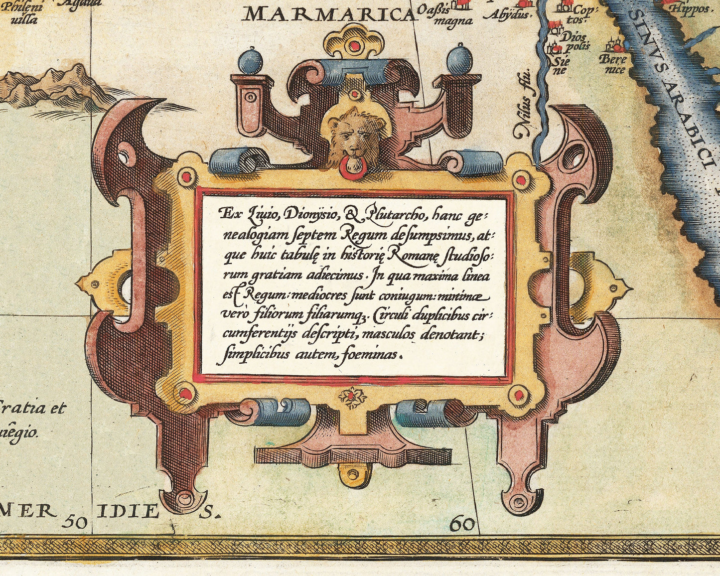 Stunning ROMAN EMPIRE Map by Abraham Ortelius 1603 Romani Imperii Imago