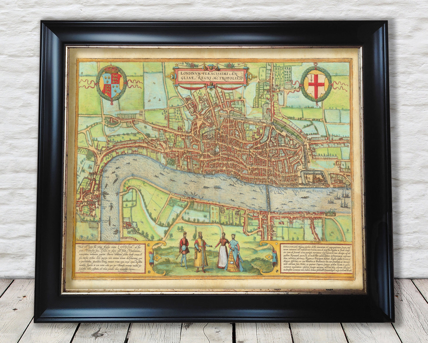The "First Map of LONDON" by Braun and Hogenberg 1572