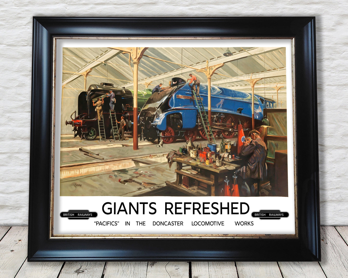 British Railways 'Giants Refreshed' print by Terence Cuneo 1947