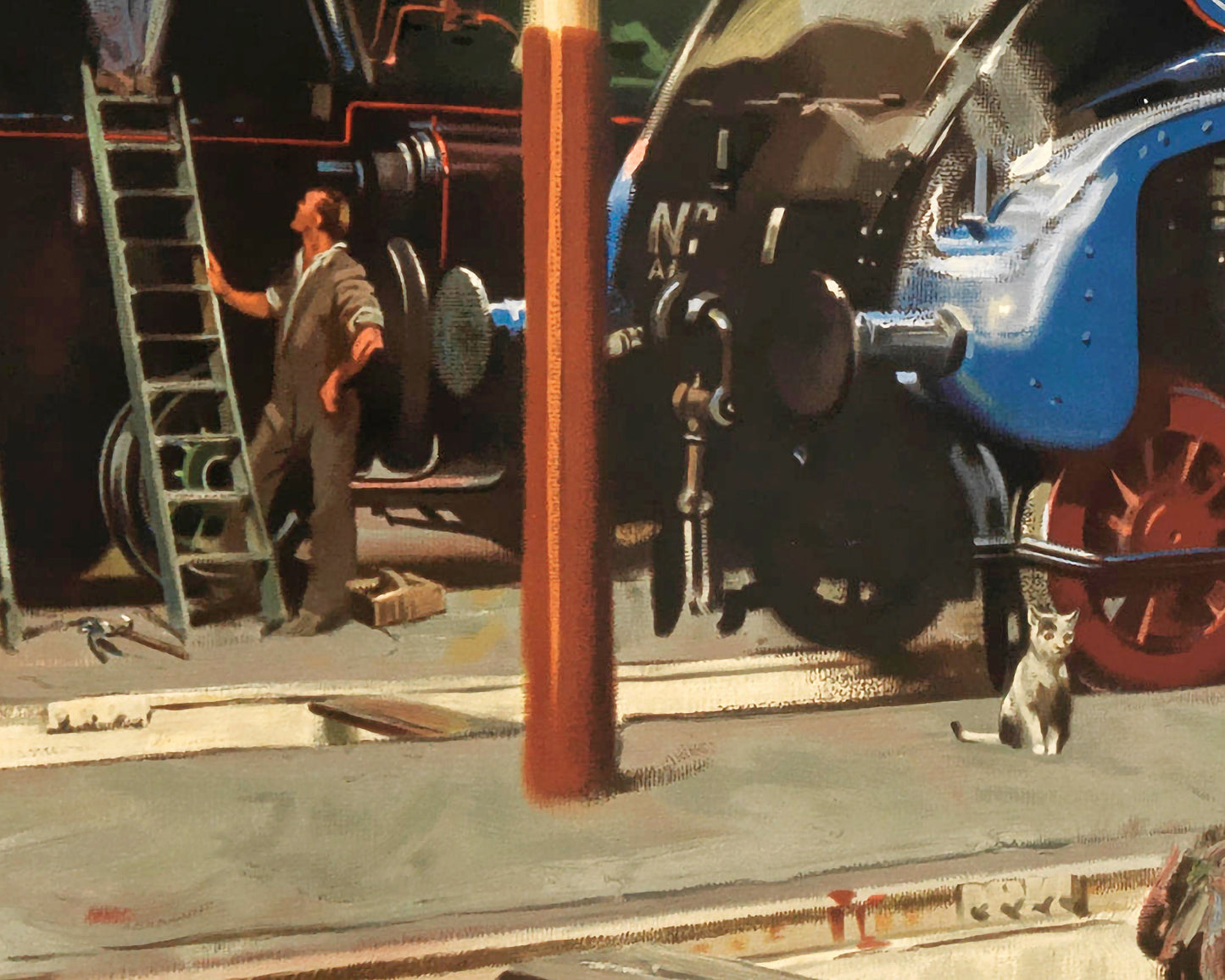 British Railways 'Giants Refreshed' print by Terence Cuneo 1947