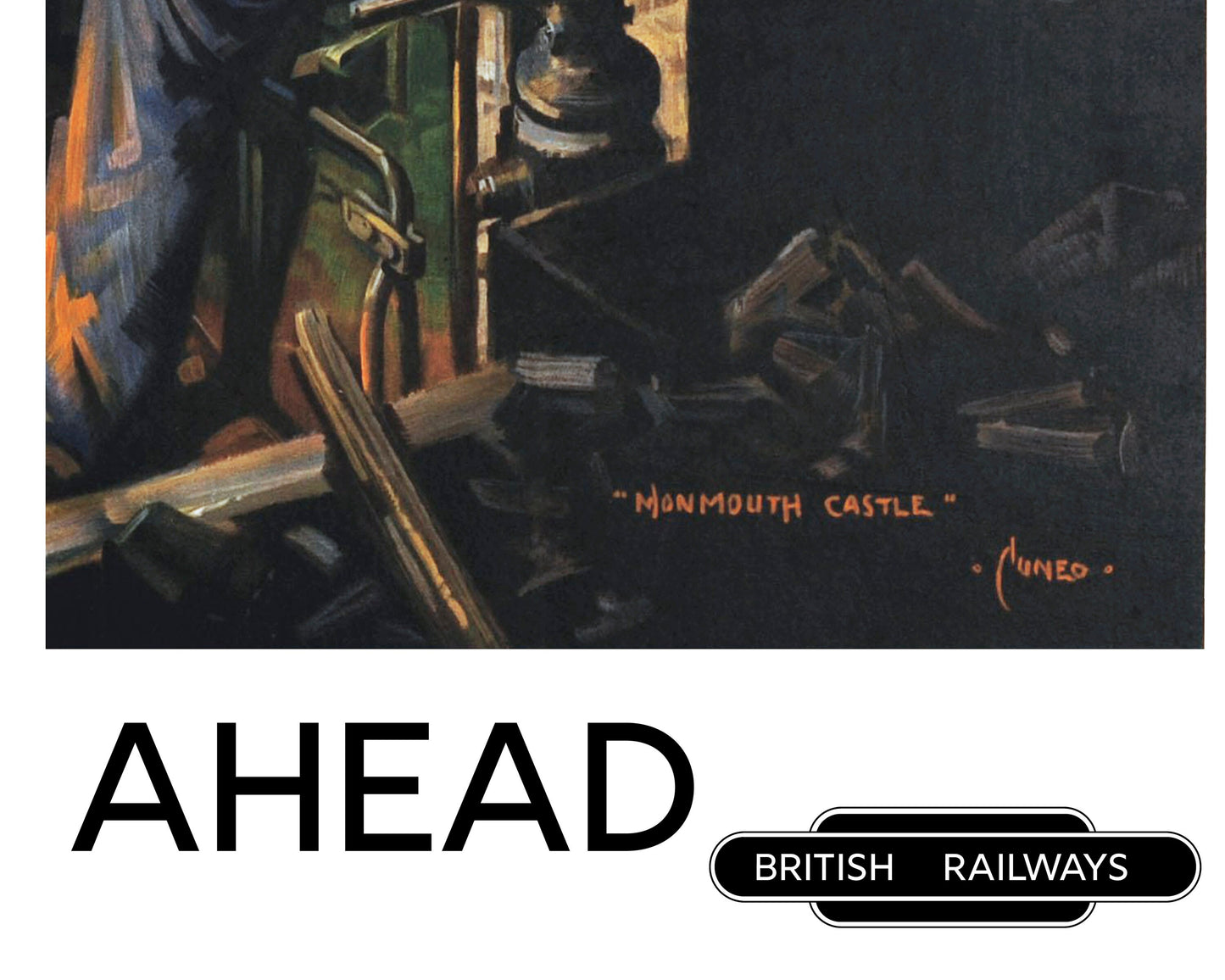 BRITISH RAILWAYS 'Clear Road Ahead' by Terence Cuneo 1949