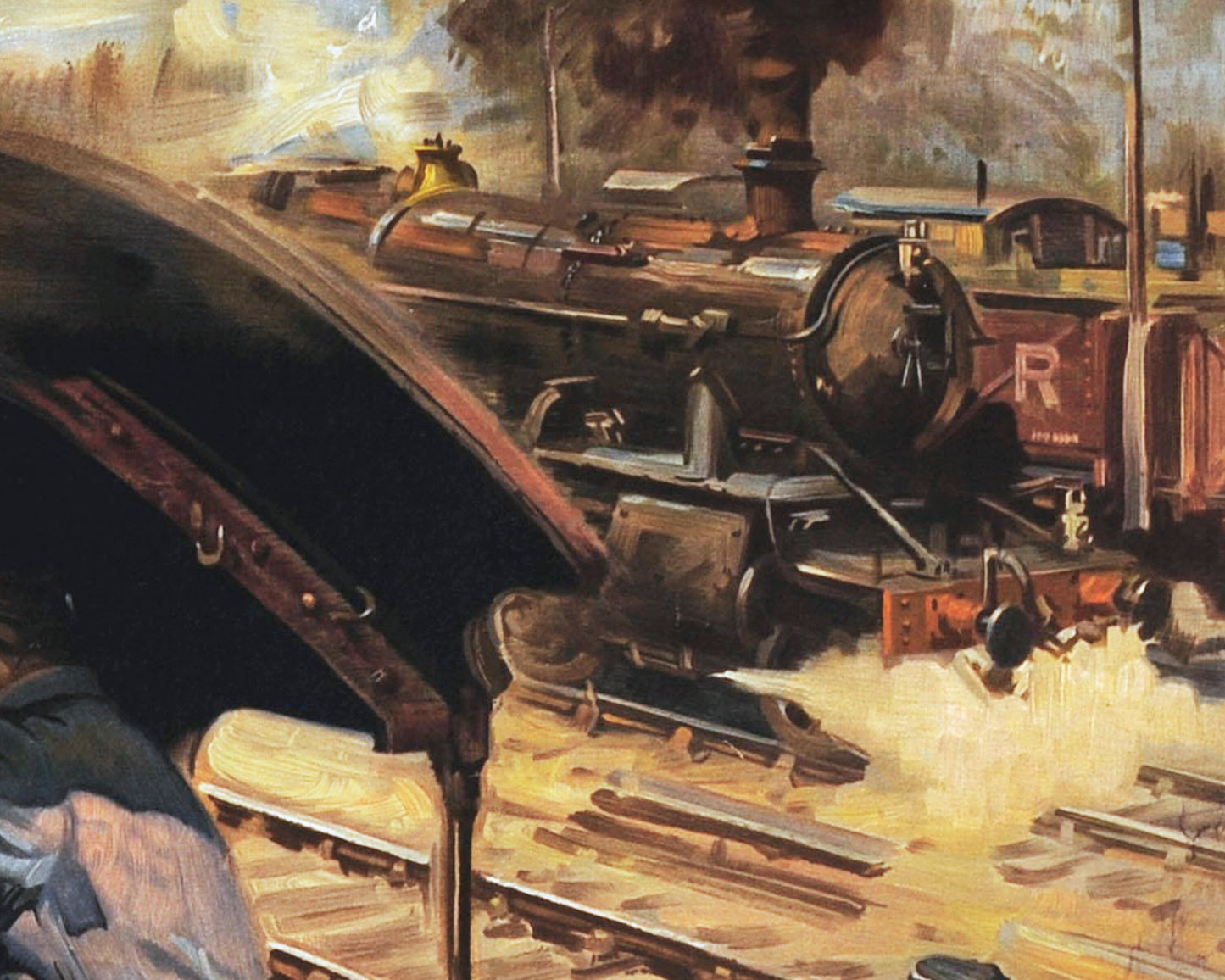 BRITISH RAILWAYS 'Clear Road Ahead' by Terence Cuneo 1949