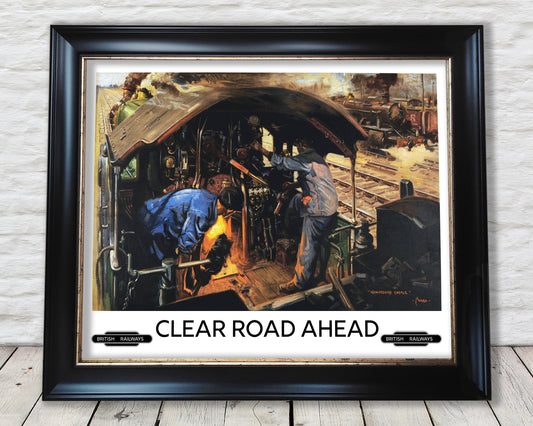 BRITISH RAILWAYS 'Clear Road Ahead' by Terence Cuneo 1949