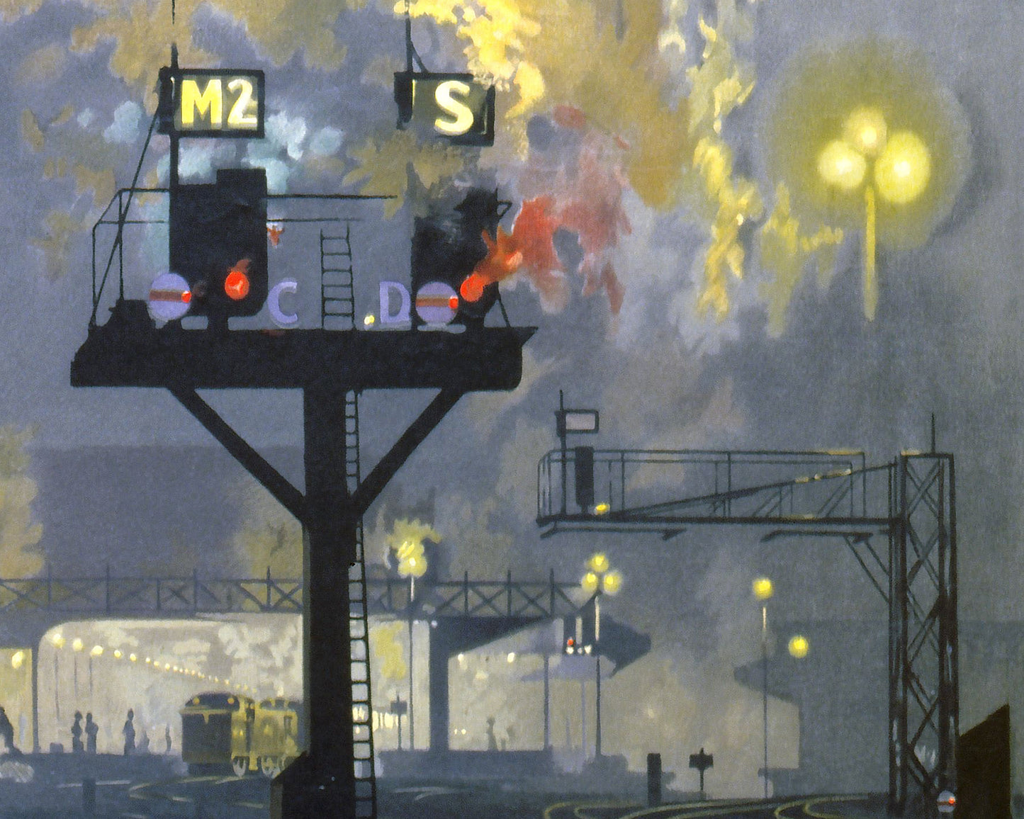 BRITISH RAILWAYS 'Service by Night' by David Shephard 1955