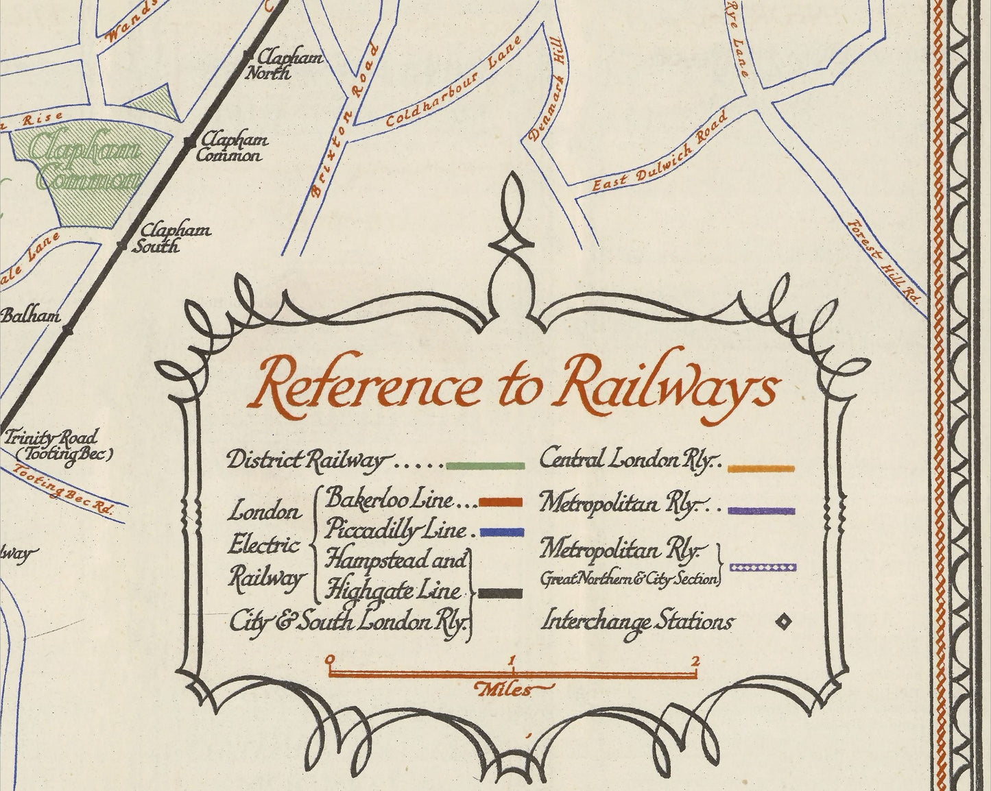 Charming LONDON UNDERGROUND Map 1928 Perman