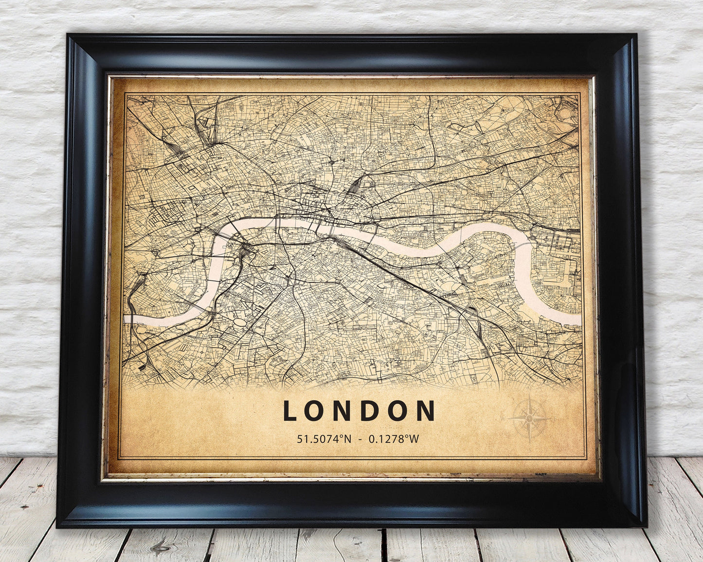 LONDON vintage map style print - Special Memories, Perfect Gift