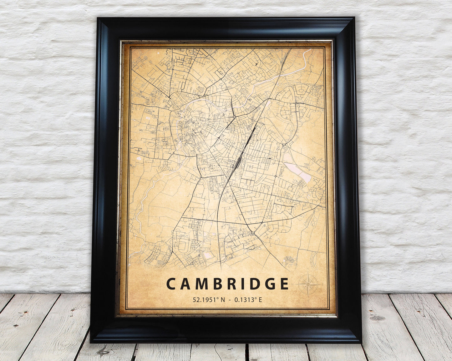 CAMBRIDGE vintage map style print - Special Memories, Perfect Gift