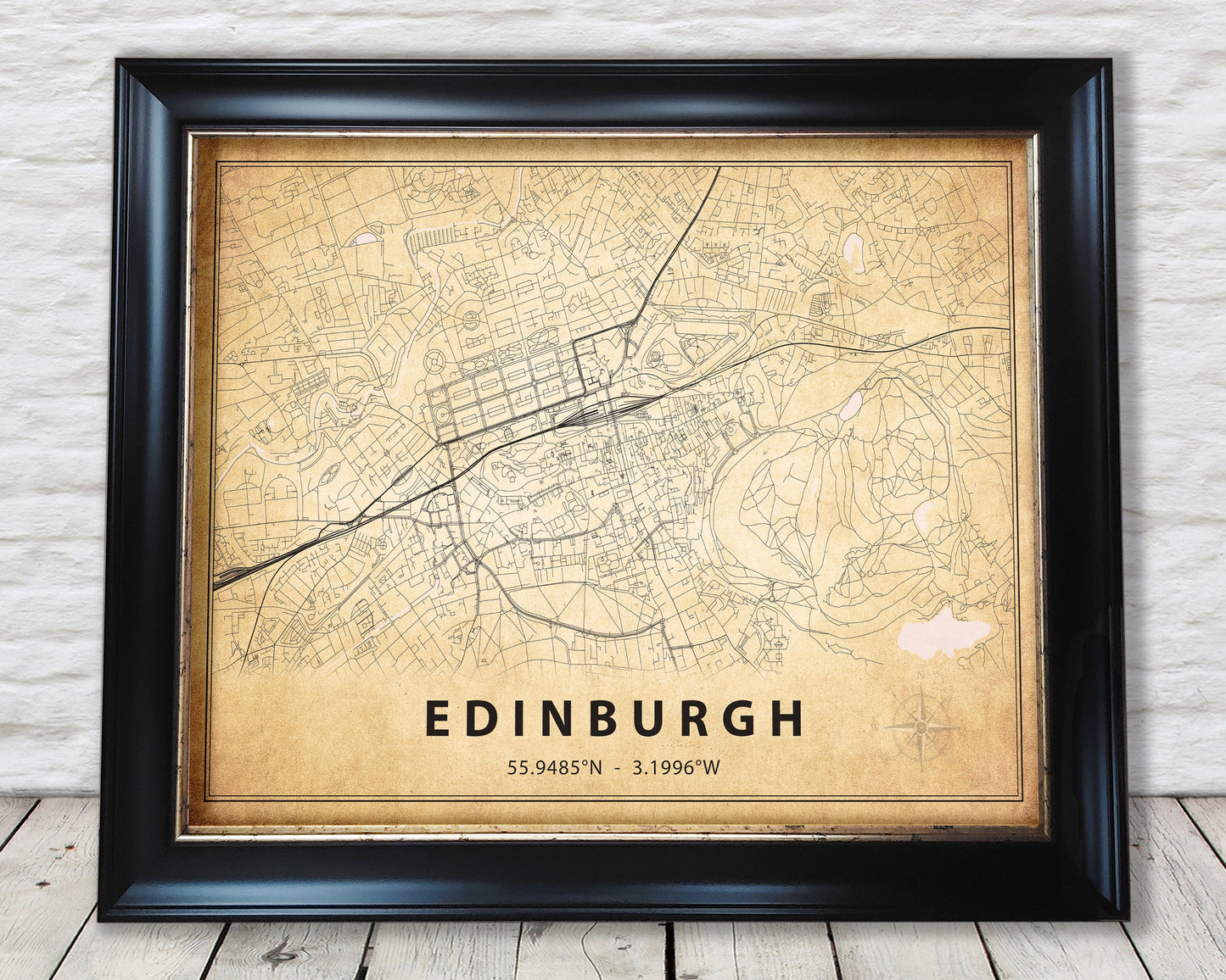EDINBURGH vintage map style print - Special Memories, Perfect Gift