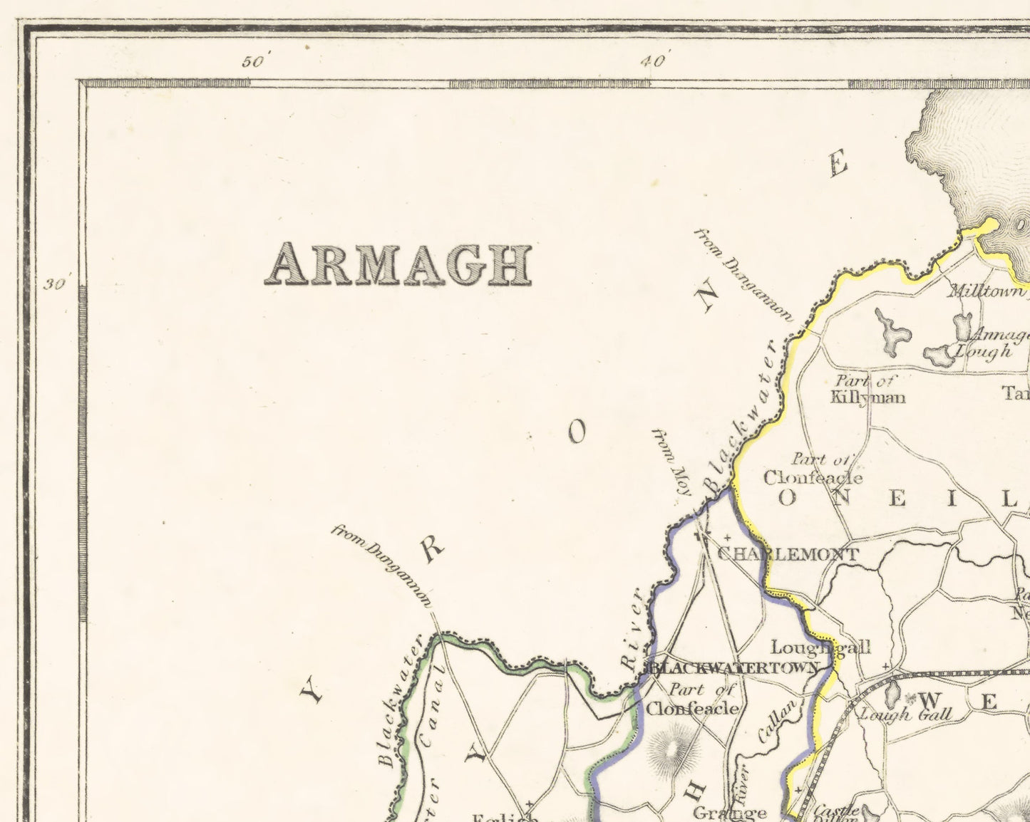 County ARMAGH 1846 by Creighton