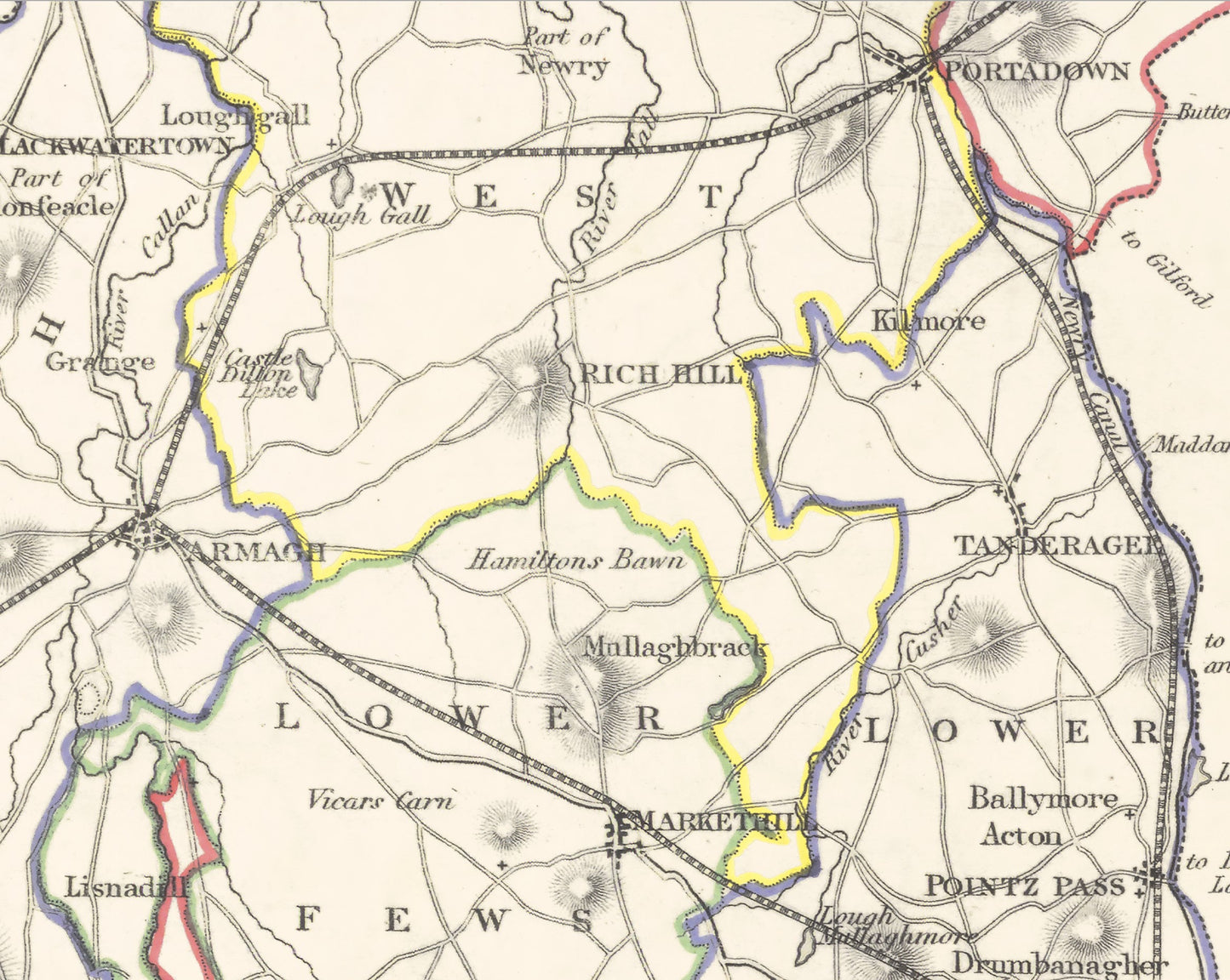 County ARMAGH 1846 by Creighton