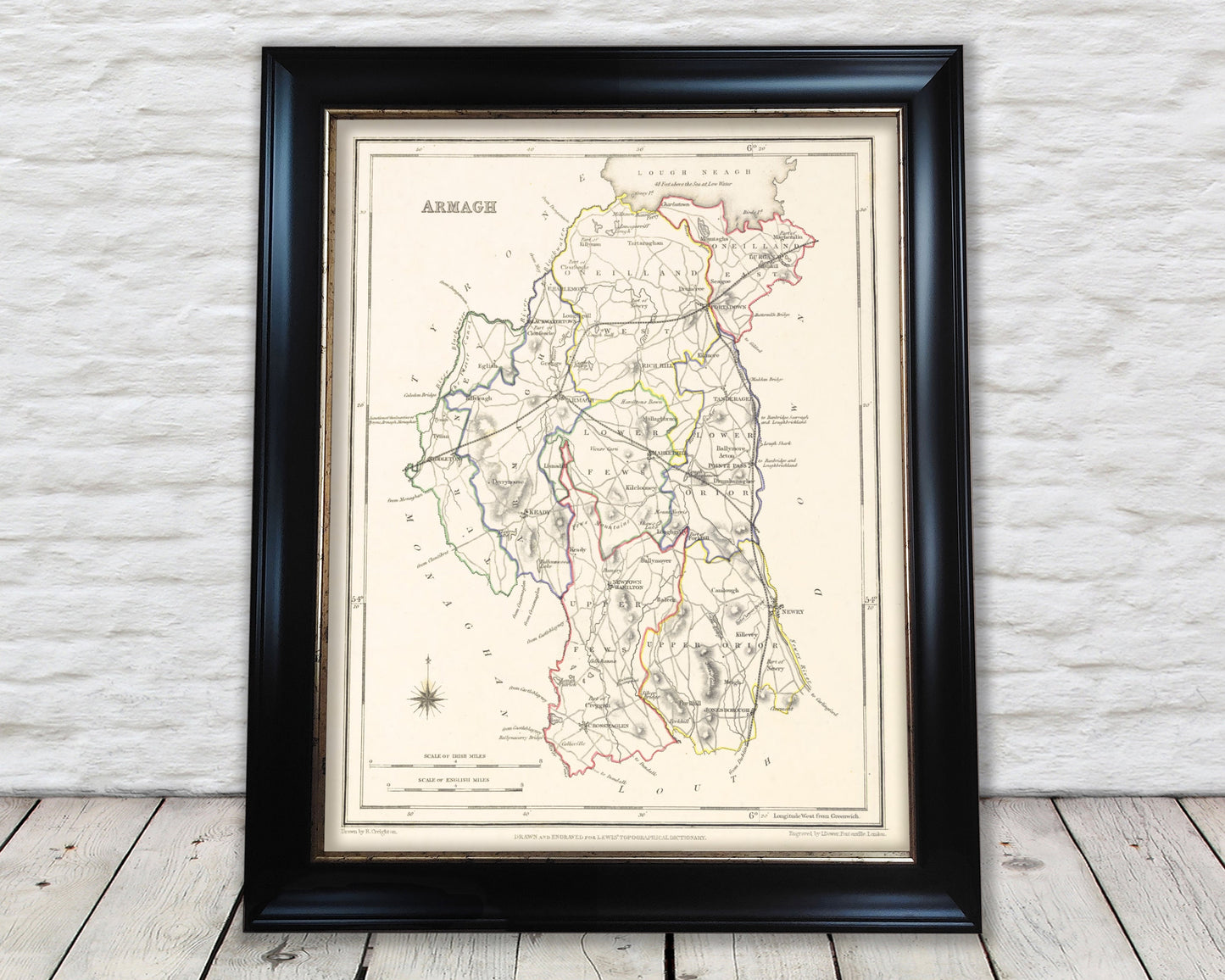 County ARMAGH 1846 by Creighton