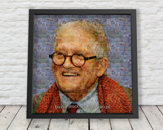 DAVID HOCKNEY Exclusive Photo Mosaic Tribute Print (unframed)