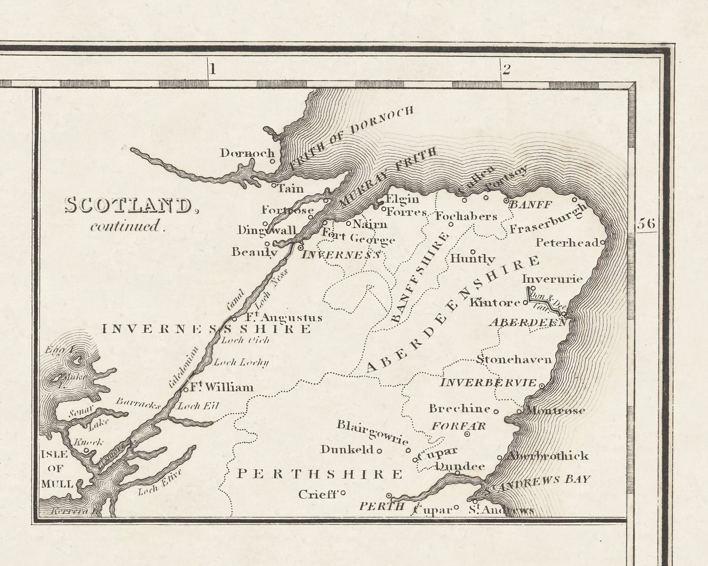 British Canal Map, Caledonian Canal