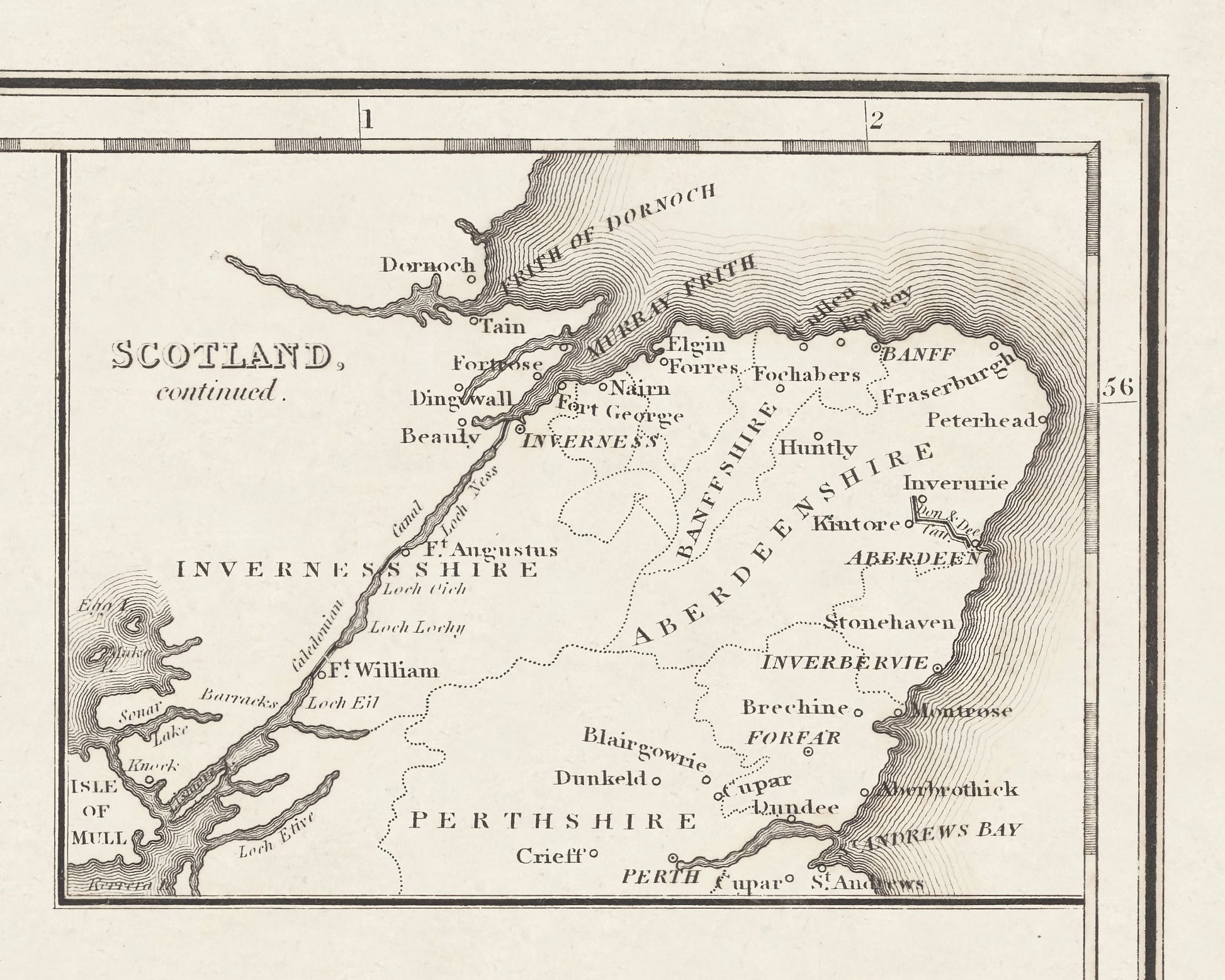 British Canal Map, Caledonian Canal