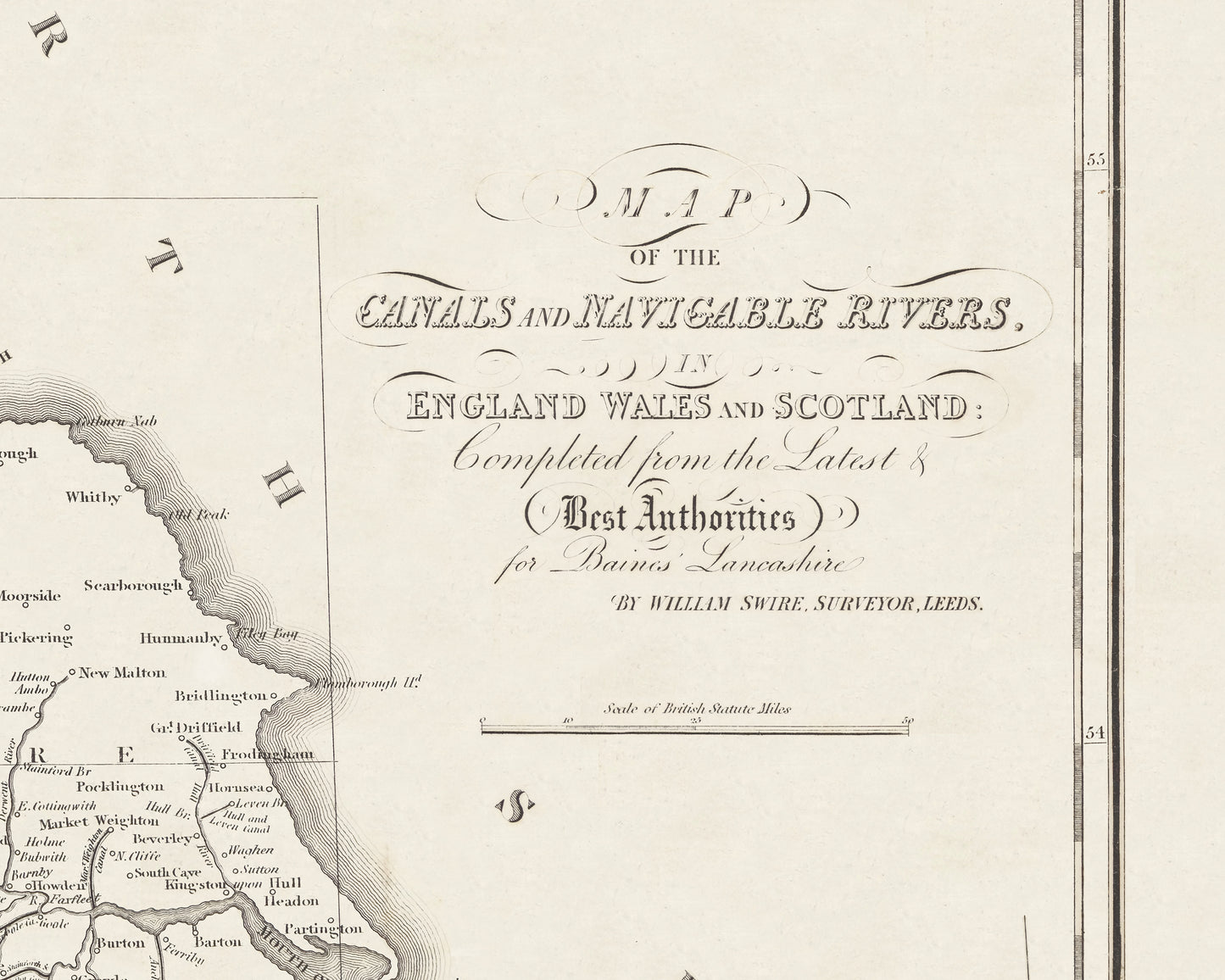 British Canal Map, title