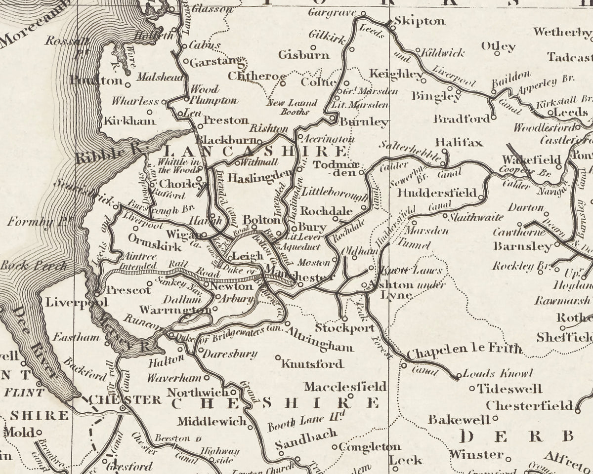 Ancal Maps British Canal Map by William Swire - Classic Maps and Prints