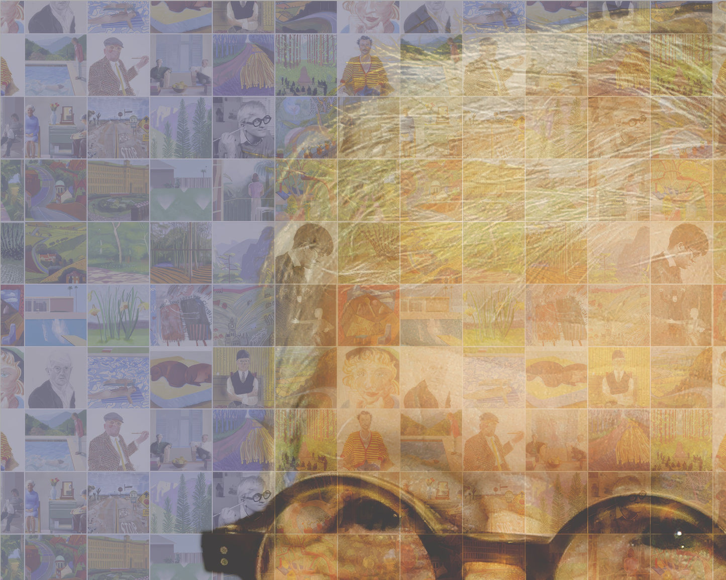 DAVID HOCKNEY Exclusive Photo Mosaic Tribute Print (unframed)