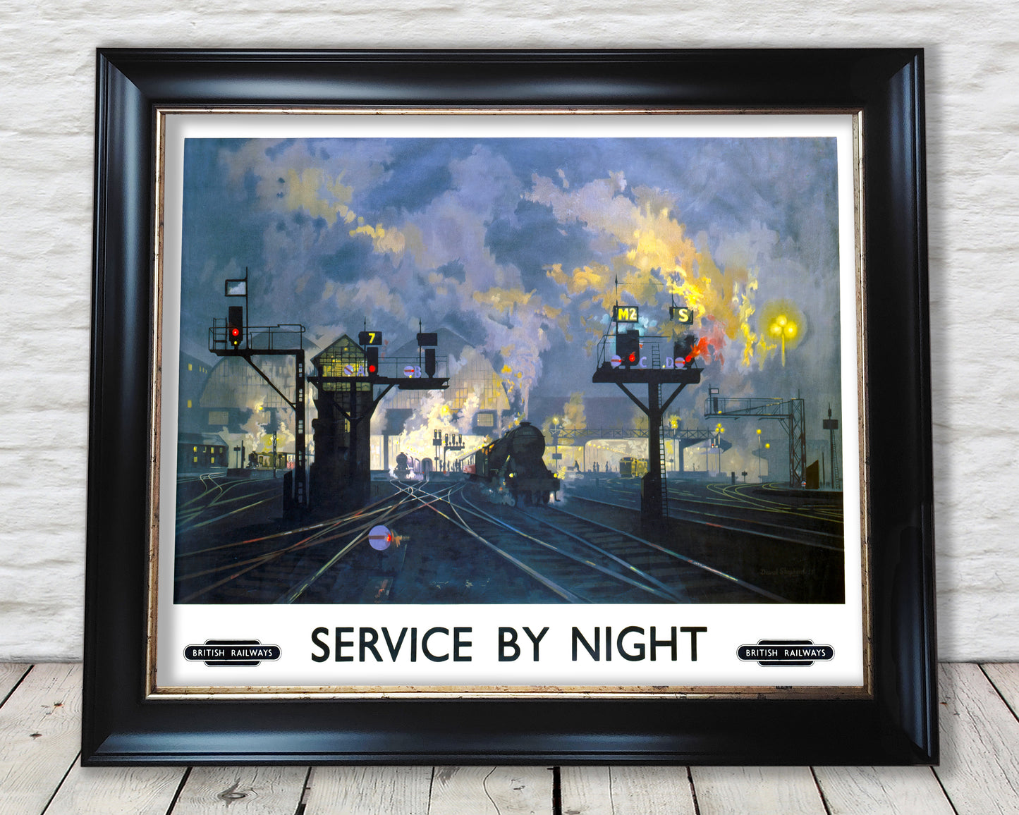 BRITISH RAILWAYS 'Service by Night' by David Shephard 1955 Unframed/Framed