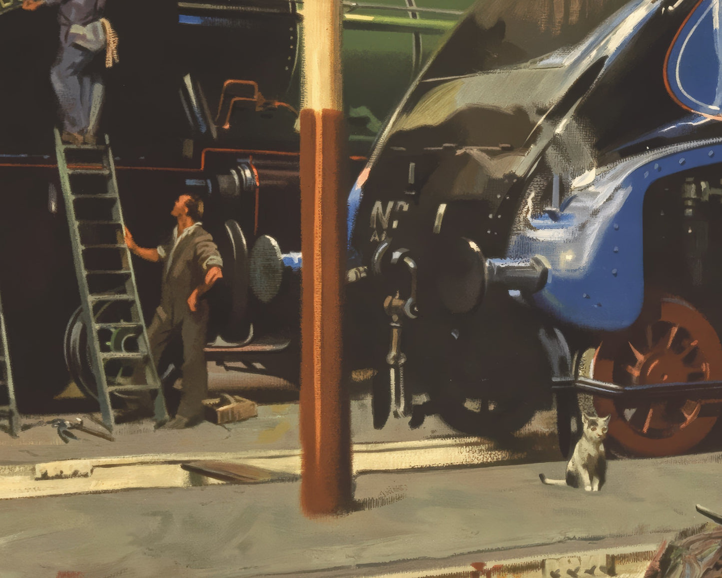 British Railways 'Giants Refreshed' print by Terence Cuneo 1947