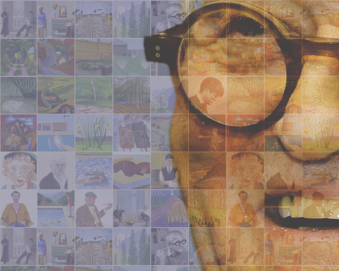 DAVID HOCKNEY Exclusive Photo Mosaic Tribute Print (unframed)