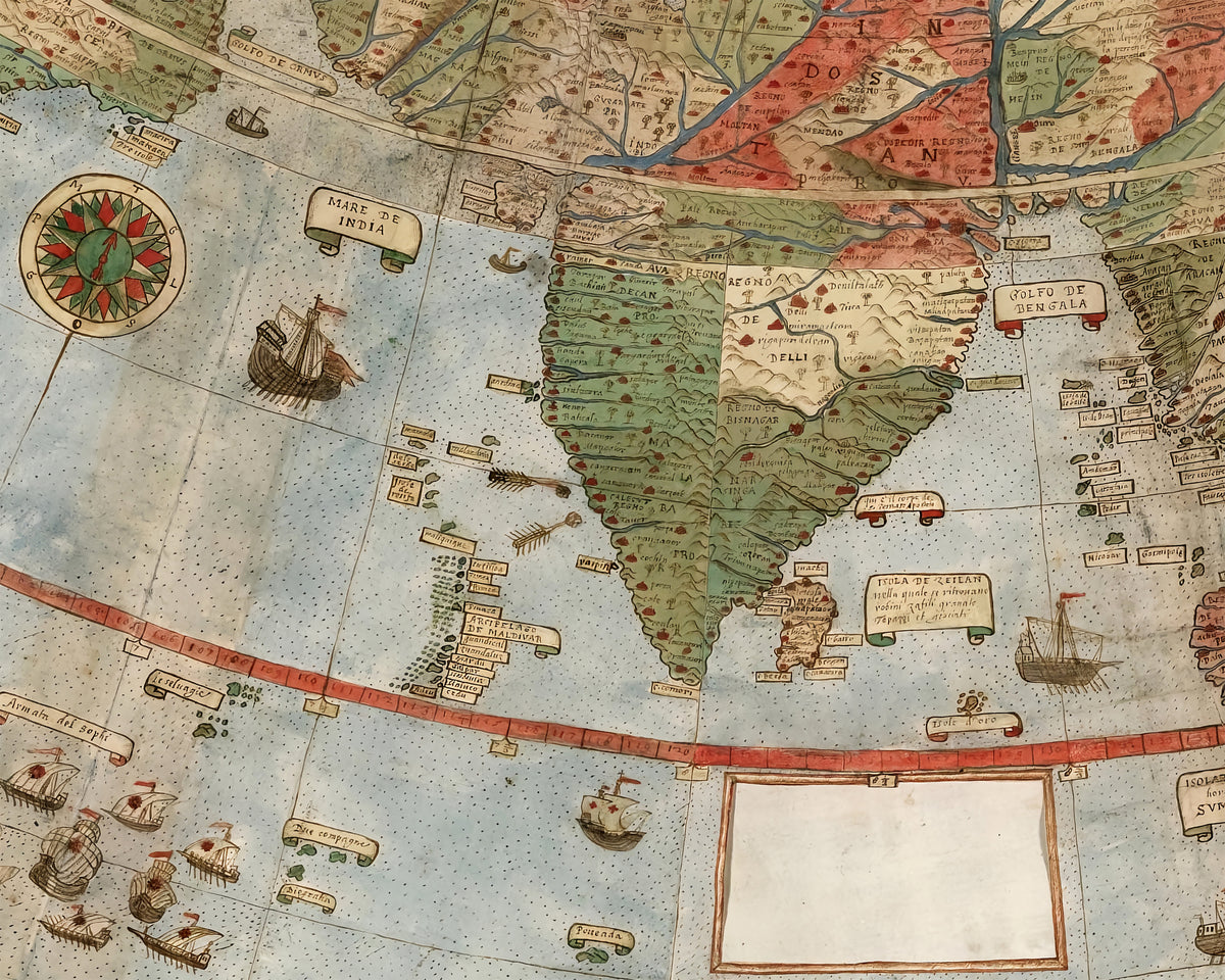Flat Earth Map by Monte Urbano – Classic Maps and Prints