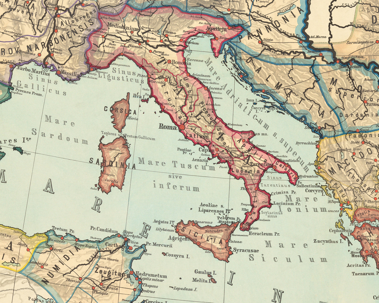 Roman Empire Map by Albert Von Kampen