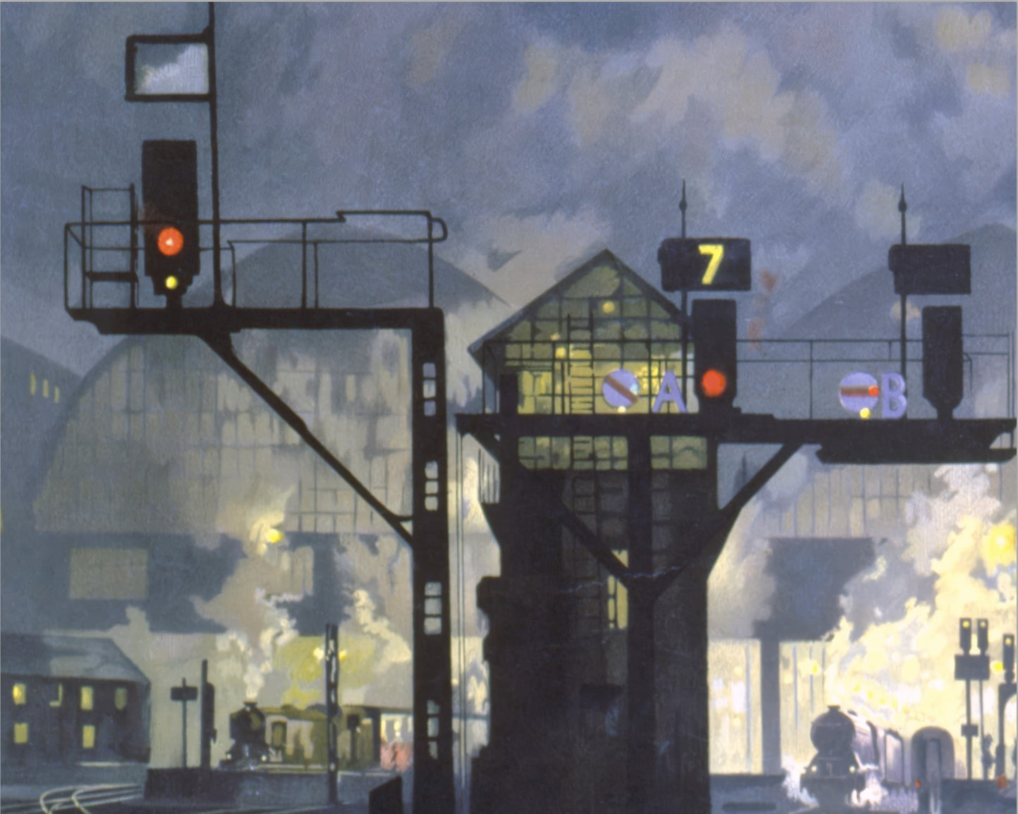 BRITISH RAILWAYS 'Service by Night' by David Shephard 1955 Unframed/Framed