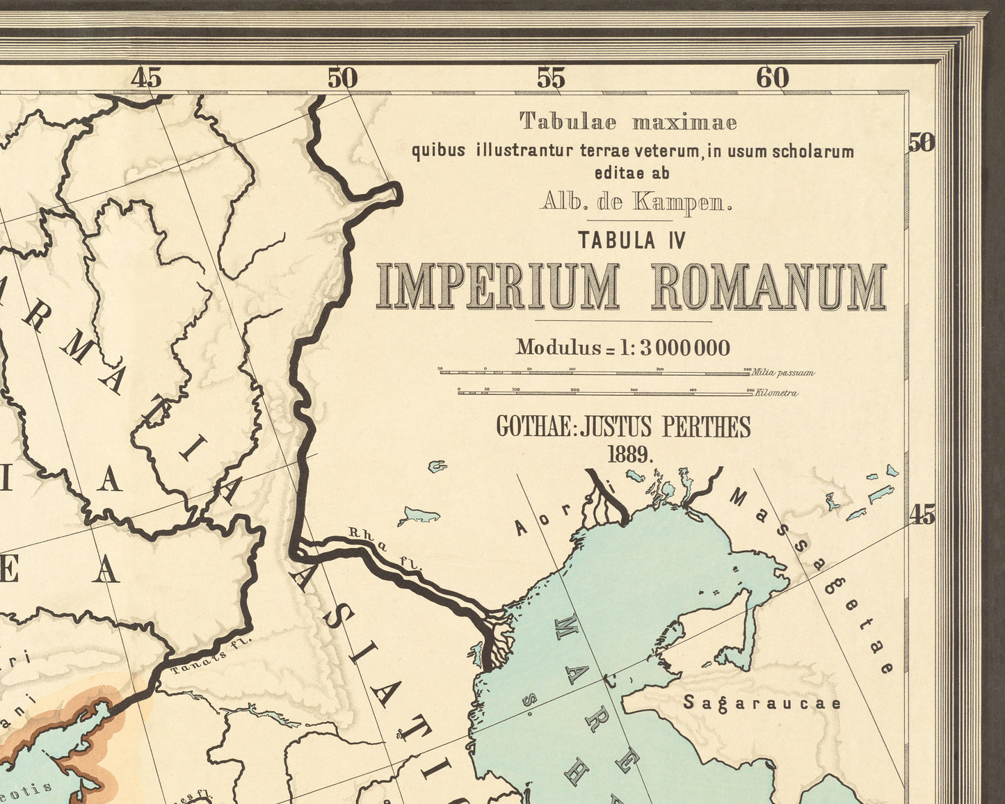 Roman Empire Map by Albert Von Kampen