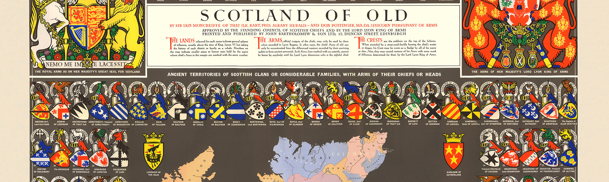 Clan map of Scotland