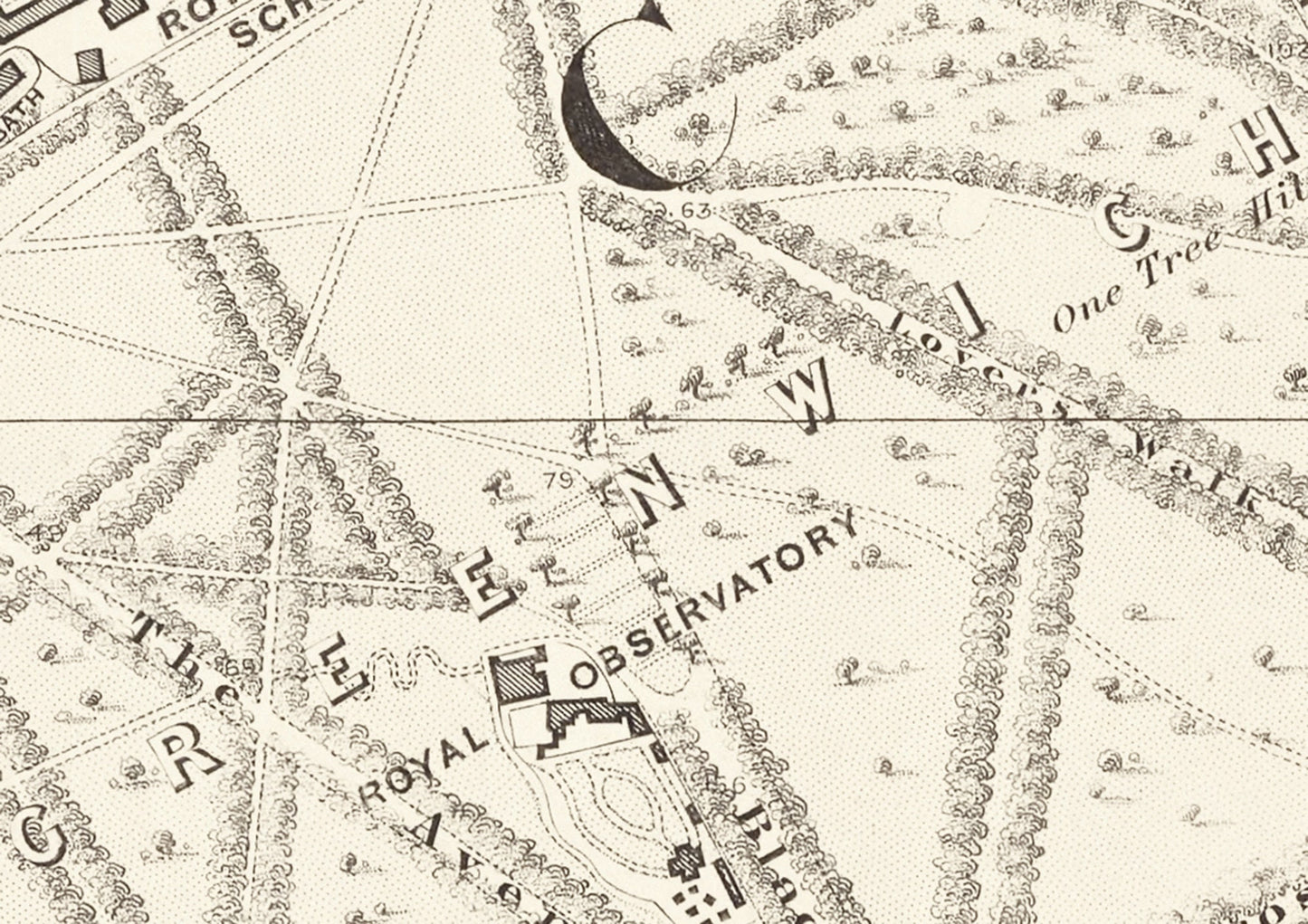 Old LONDON map 1877 Greenwich Deptford Millwall Blackheath Sheet 16